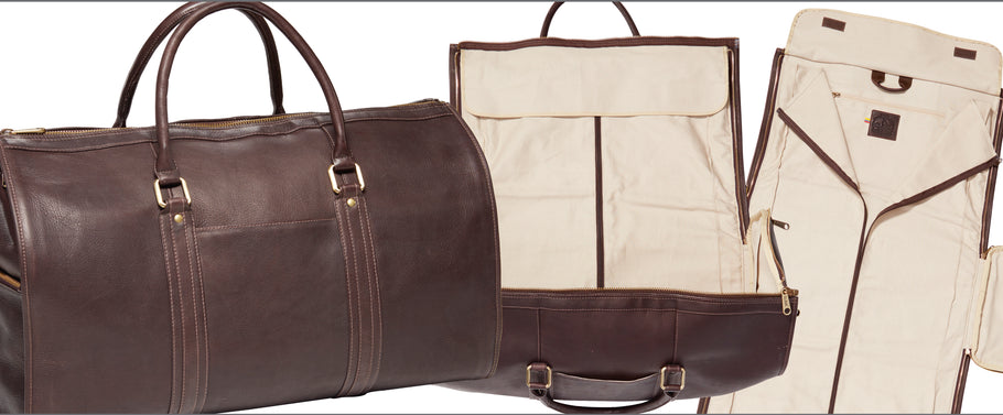 Store you most value items with leather garment bags