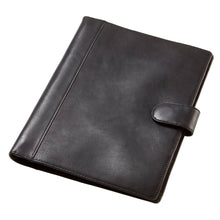 Load image into Gallery viewer, Soft-Sided Leather Snap Padfolio
