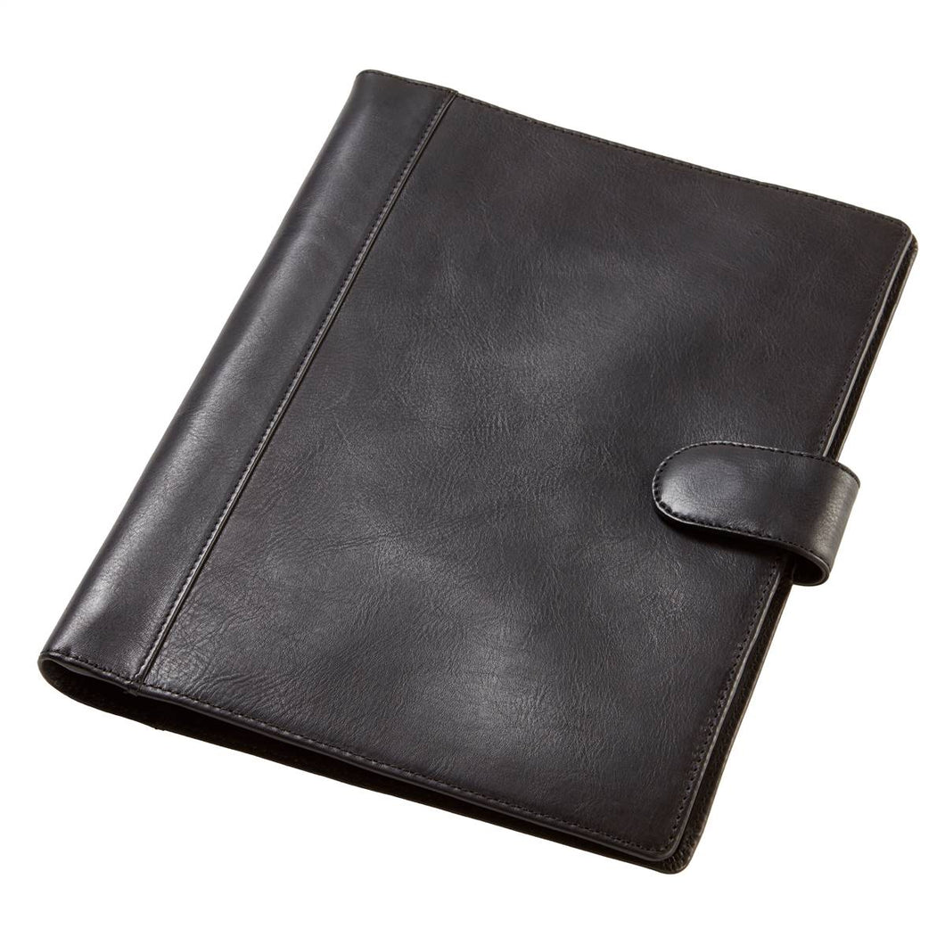 Soft-Sided Leather Snap Padfolio