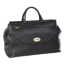 Load image into Gallery viewer, Leather Wanderlust Turnlock Carpet Bag