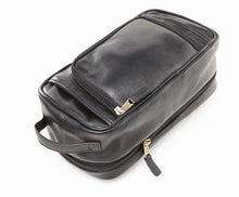 Load image into Gallery viewer, Expandable Leather Toiletry Case
