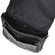 Load image into Gallery viewer, Classic Leather Flap Briefcase