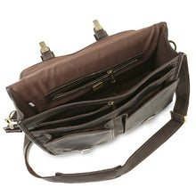 Load image into Gallery viewer, Classic Leather Flap Briefcase
