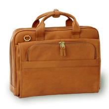 Load image into Gallery viewer, Leather Top Handle Accordion Briefcase