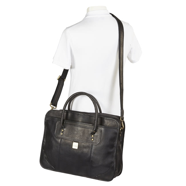 Laptop Leather Briefcase by Clava CLAVA