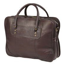 Load image into Gallery viewer, Leather Top Handle Laptop Briefcase