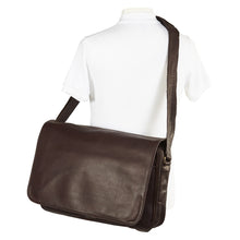 Load image into Gallery viewer, Leather Laptop Messenger Style Case