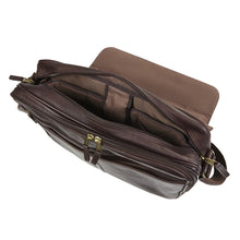 Load image into Gallery viewer, Leather Laptop Messenger Style Case