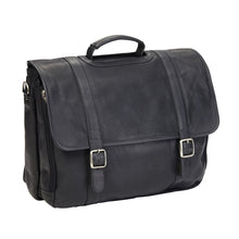 Load image into Gallery viewer, Leather Gusset Laptop Briefcase by Clava