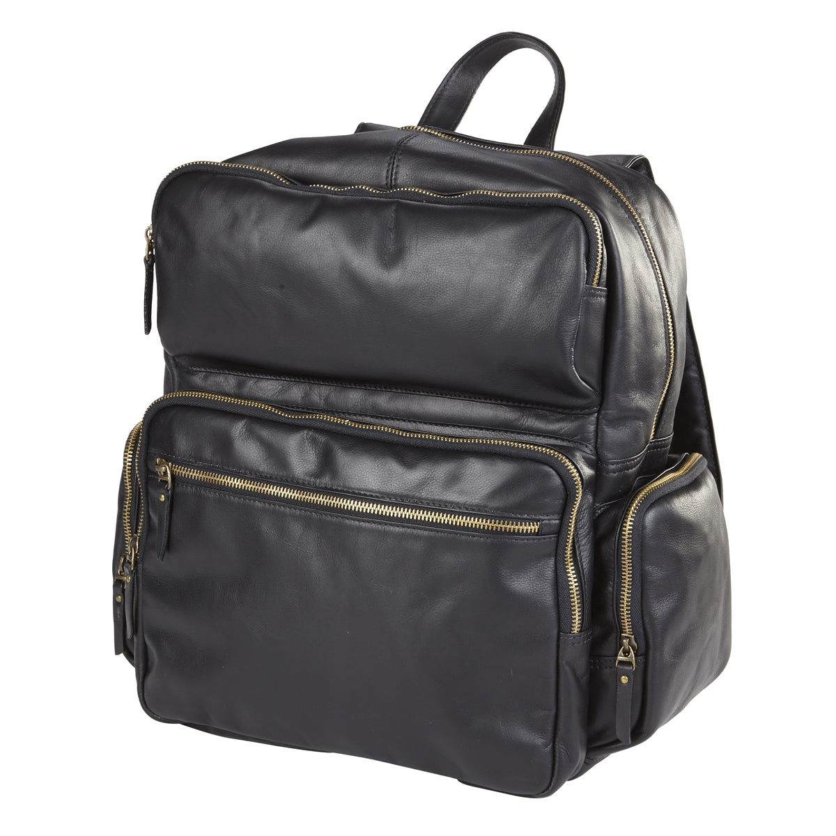 clava american leather backpack Clava Mid-Size Multi Pocket Backpack Vachetta Tan