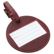 Load image into Gallery viewer, Sonoma Leather Circle Luggage Tag
