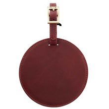 Load image into Gallery viewer, Sonoma Leather Circle Luggage Tag
