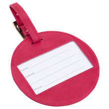 Load image into Gallery viewer, Sonoma Leather Circle Luggage Tag
