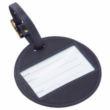 Load image into Gallery viewer, Sonoma Leather Circle Luggage Tag
