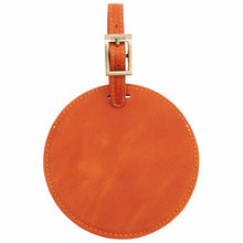 Load image into Gallery viewer, Sonoma Leather Circle Luggage Tag
