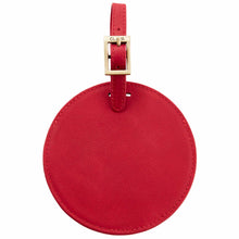 Load image into Gallery viewer, Sonoma Leather Circle Luggage Tag
