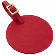 Load image into Gallery viewer, Sonoma Leather Circle Luggage Tag
