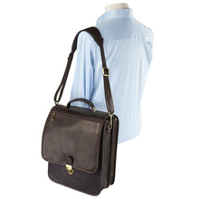 Load image into Gallery viewer, Vertical Buckle Leather Brief