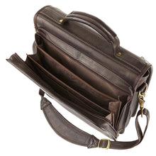 Load image into Gallery viewer, Vertical Buckle Leather Brief