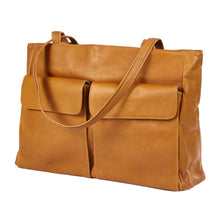 Load image into Gallery viewer, Two Pocket Leather Tote