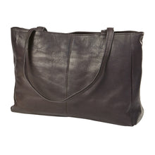 Load image into Gallery viewer, Two Pocket Leather Tote