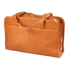 Load image into Gallery viewer, Three Section Leather Tote

