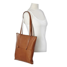 Load image into Gallery viewer, Vertical Leather Nana Tote