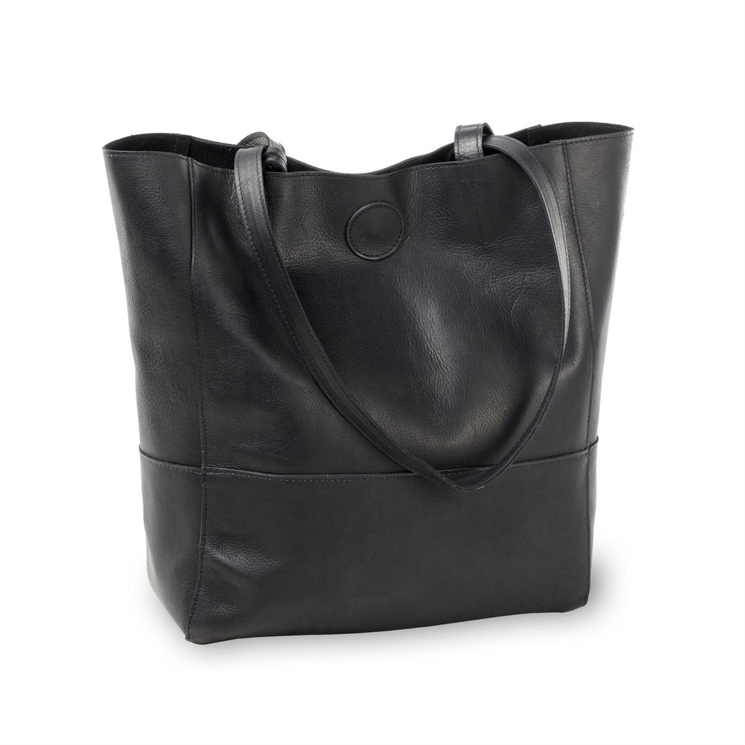Vertical Leather Kate Tote