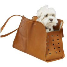 Load image into Gallery viewer, Pampered Pup Leather Dog Carrier
