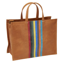 Load image into Gallery viewer, Iris Skinny Stripe Commuter Tote
