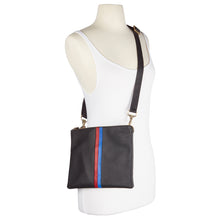 Load image into Gallery viewer, Felicia Skinny Stripe Leather Crossbody
