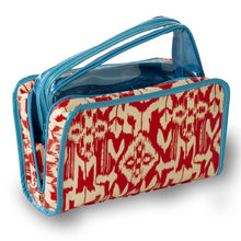 Load image into Gallery viewer, Wellie Ikat 2 Piece Cosmetic Case
