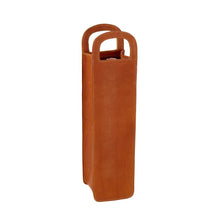 Load image into Gallery viewer, Leather One Bottle Wine Carrier