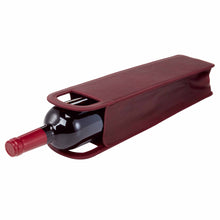 Load image into Gallery viewer, Leather One Bottle Wine Carrier
