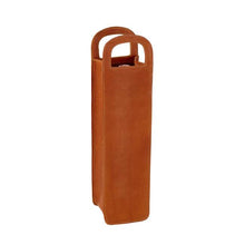 Load image into Gallery viewer, Leather One Bottle Wine Carrier