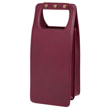 Load image into Gallery viewer, Leather Four Bottle Wine Carrier