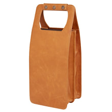 Load image into Gallery viewer, Leather Four Bottle Wine Carrier