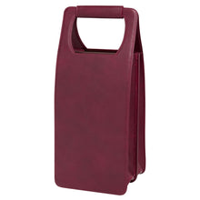 Load image into Gallery viewer, Leather Four Bottle Wine Carrier