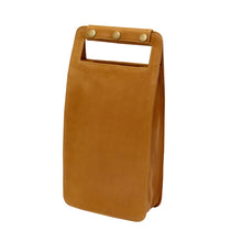Load image into Gallery viewer, Leather Two Bottle Wine Carrier