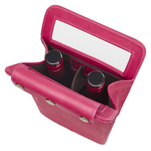 Load image into Gallery viewer, Leather Two Bottle Wine Carrier
