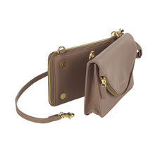 Load image into Gallery viewer, Modern Leather Convertible Clutch Crossbody
