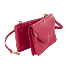 Load image into Gallery viewer, Modern Leather Convertible Clutch Crossbody
