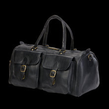Load image into Gallery viewer, Two Pocket Leather Duffel
