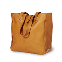 Load image into Gallery viewer, Oversized Vachetta Leather Tote