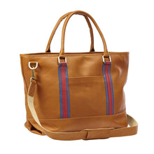 Load image into Gallery viewer, Racer Leather Travel Tote
