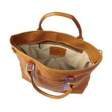 Load image into Gallery viewer, Racer Leather Travel Tote
