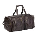 Load image into Gallery viewer, XL Leather Duffel w- Shoe Pocket