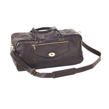 Load image into Gallery viewer, Leather Aviator Turnlock Duffel
