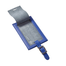 Load image into Gallery viewer, Oversized Rectangular Leather Luggage Tag