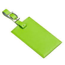 Load image into Gallery viewer, Oversized Rectangular Leather Luggage Tag